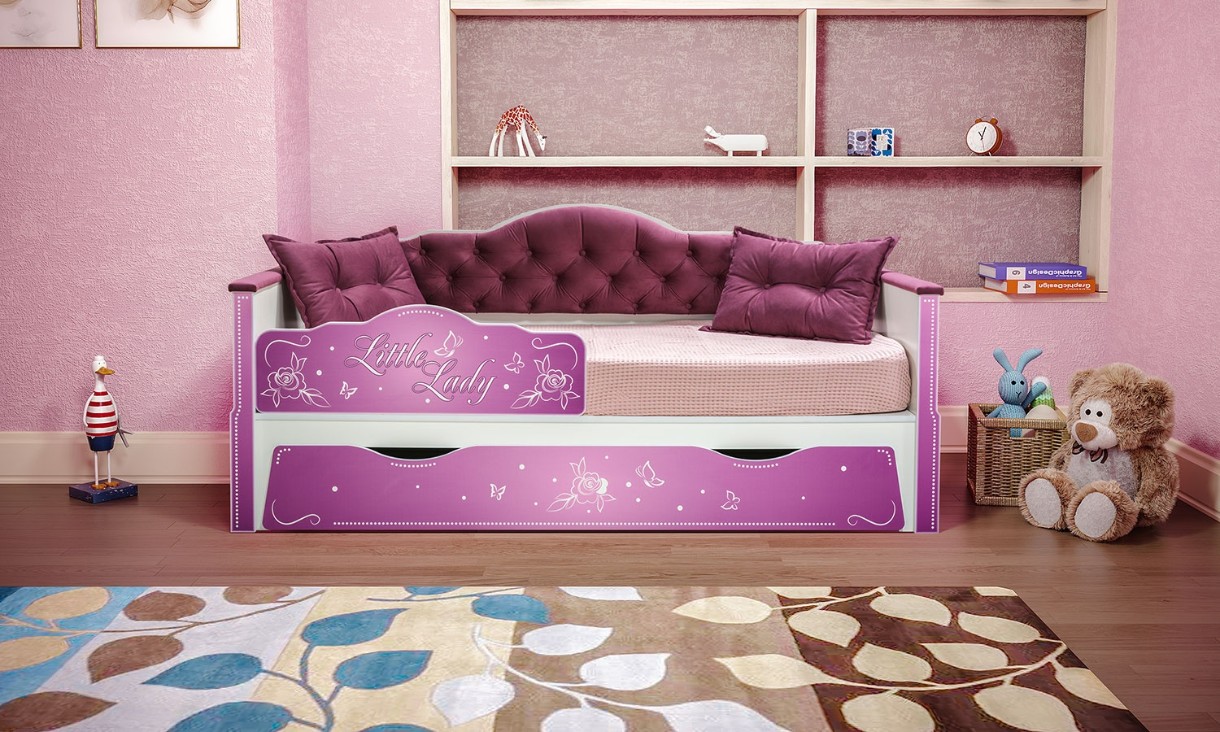 одноярусная кровать для девочки