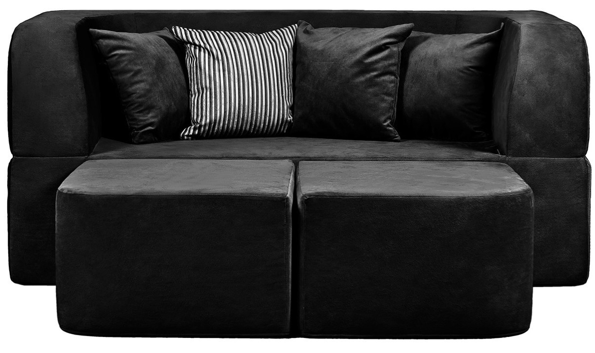 Бескаркасный диван Edka Vega 180x200x40 M37 Black