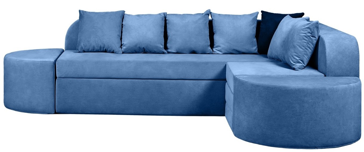 Canapea fără ramă Edka Jupiter 210x280x50 M33 Blue Aquamarine