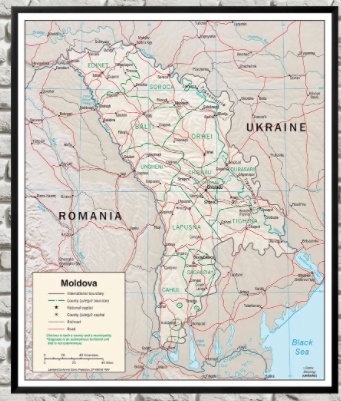 Art Maps Harta administrativă a Moldovei (200019)