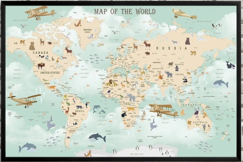 Art Maps Harta mondială pentru copii (0200005)