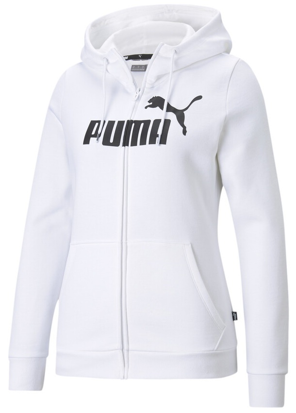Женская толстовка Puma ESS Logo Full-Zip Hoodie Fl Puma White XL