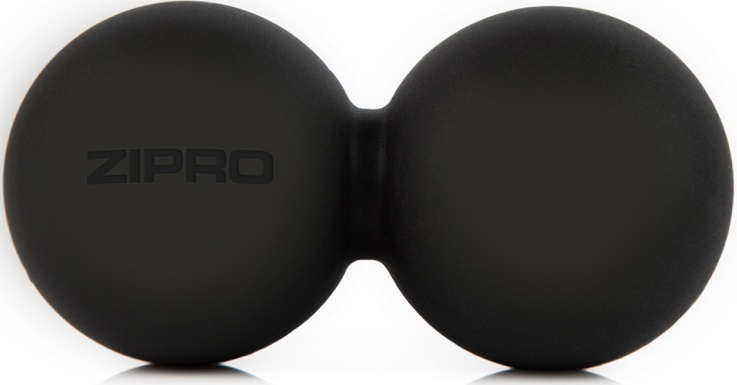 Minge pentru masaj Zipro Lacrosse Double Ball Black