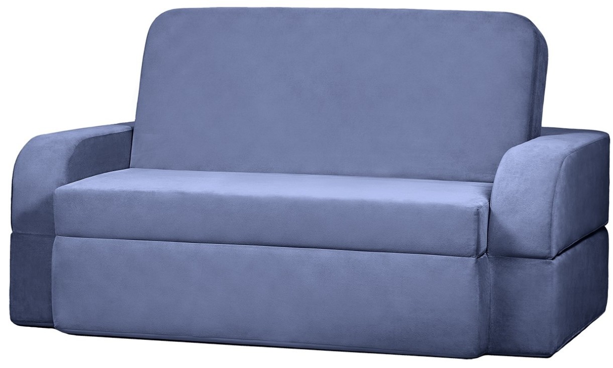 Canapea fără ramă Edka Terra 180x200x30 M23 Albastru Indigo