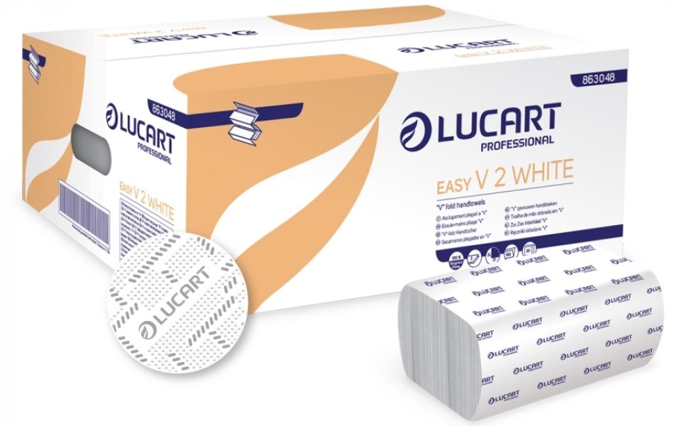 Бумага для диспенсеров Lucart Easy V2 White (863048) 20pcs