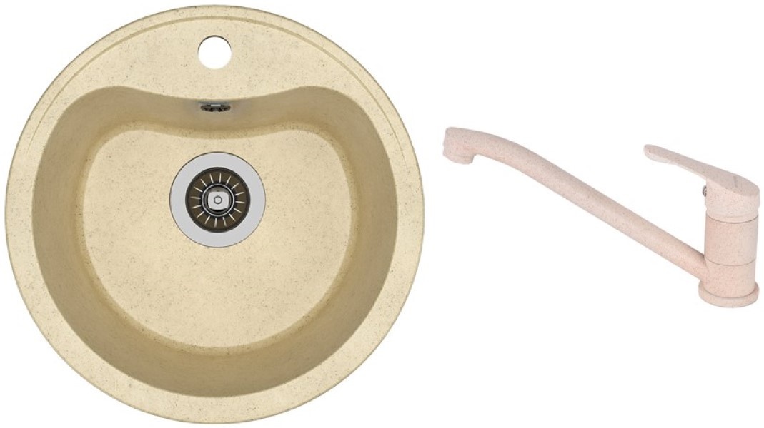 Chiuvetă de bucătărie Dr.Gans DORA+SanDonna F 1066 Beige VOR57215
