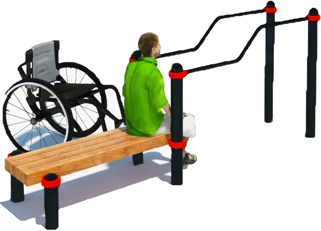 Уличный спортивный тренажер PlayPark Workout PD-02