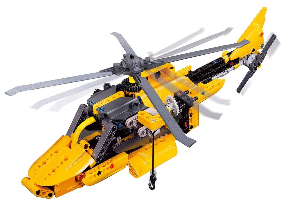 Set de construcție Clementoni Mechanics Mountain Rescue Helicopter (75063)