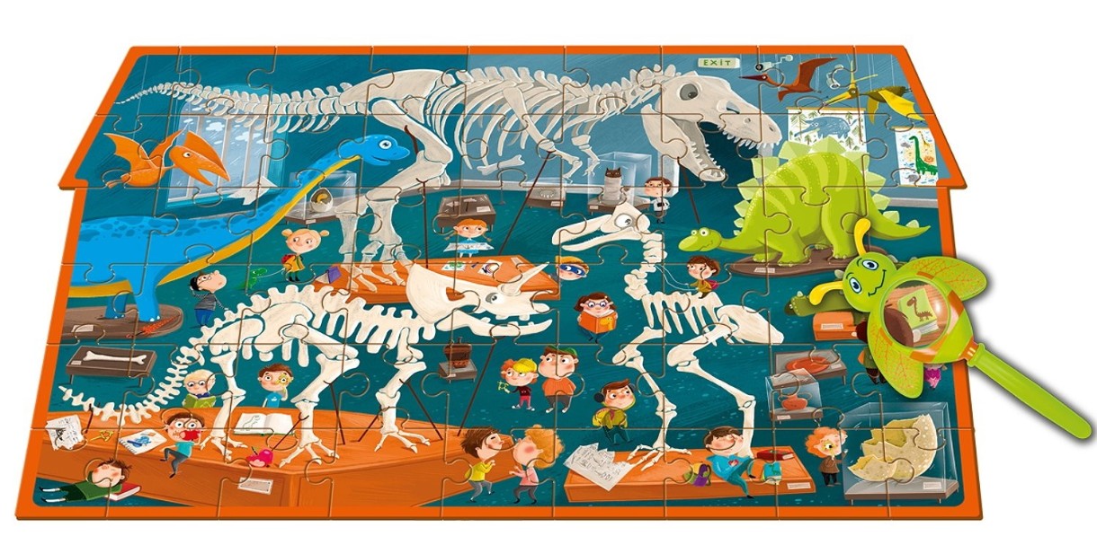 Puzzle Roter Kafer 54 Dino Museum (RK1080-05)