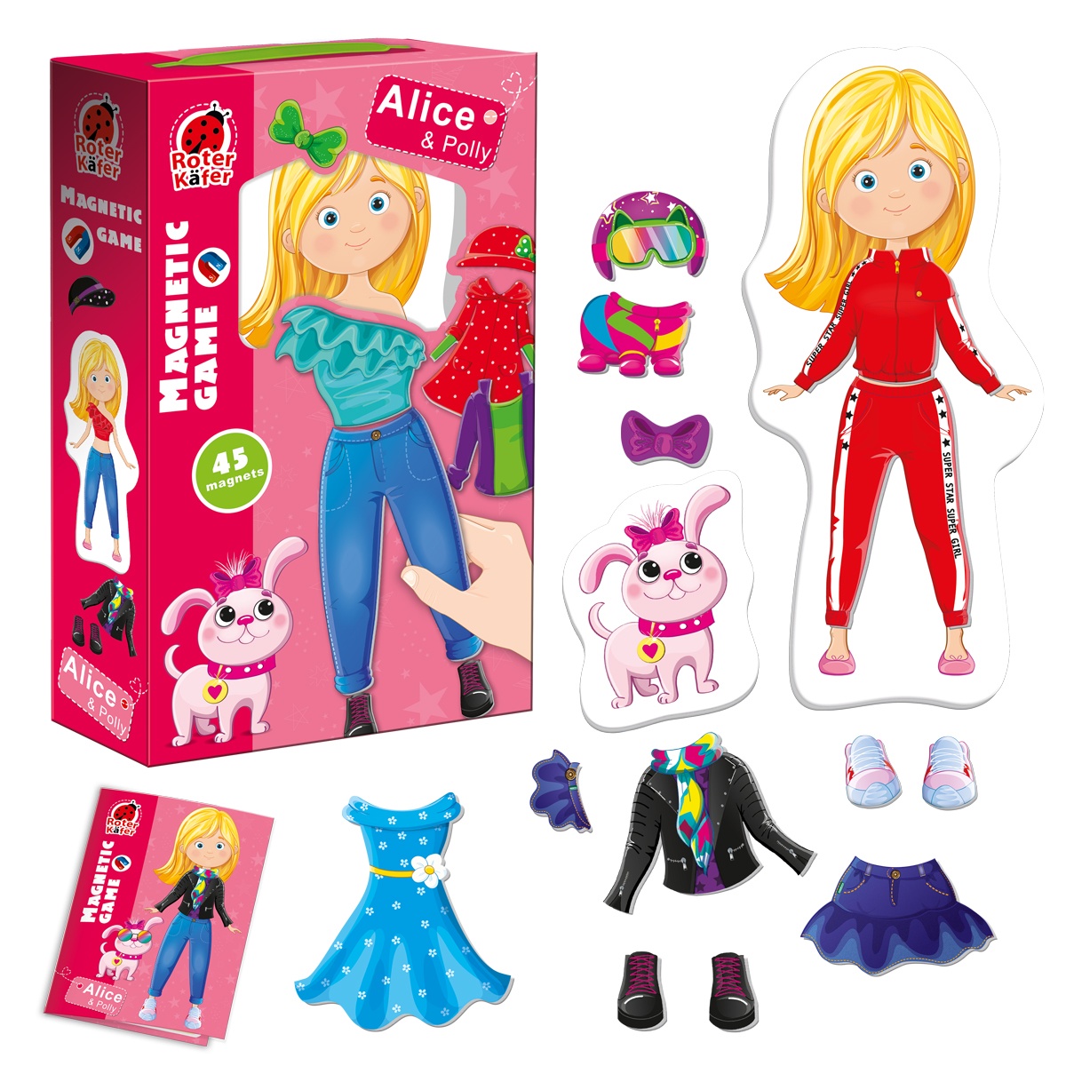 Haine si accesorii pentru păpuși Roter Kafer Alice and Polly (RK2010-08)