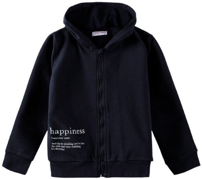 Hanorac pentru copii Lincoln & Sharks 4F4102 Black 140cm