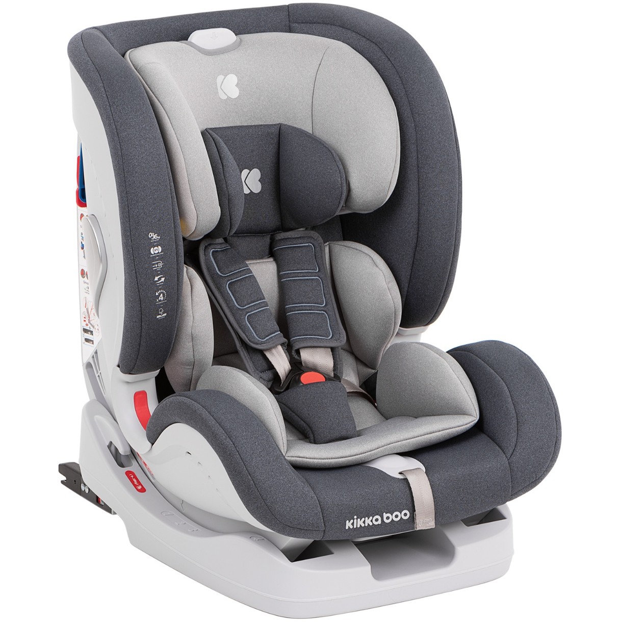 Scaun auto pentru copii Kikka Boo 4in1 Isofix Grey 2020 (31002070030)