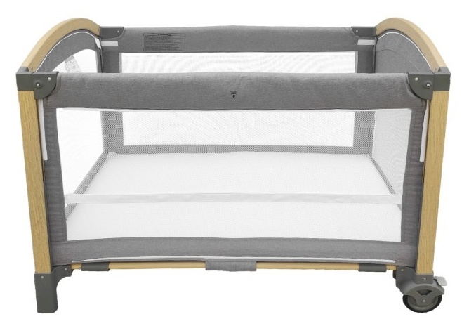 Pătuț pliabil Kikka Boo Tender Light Grey (31003010093)