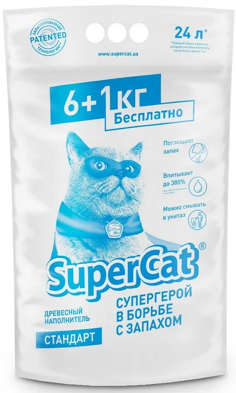 Asternut igienic pentru pisici SuperCat Standart 7kg