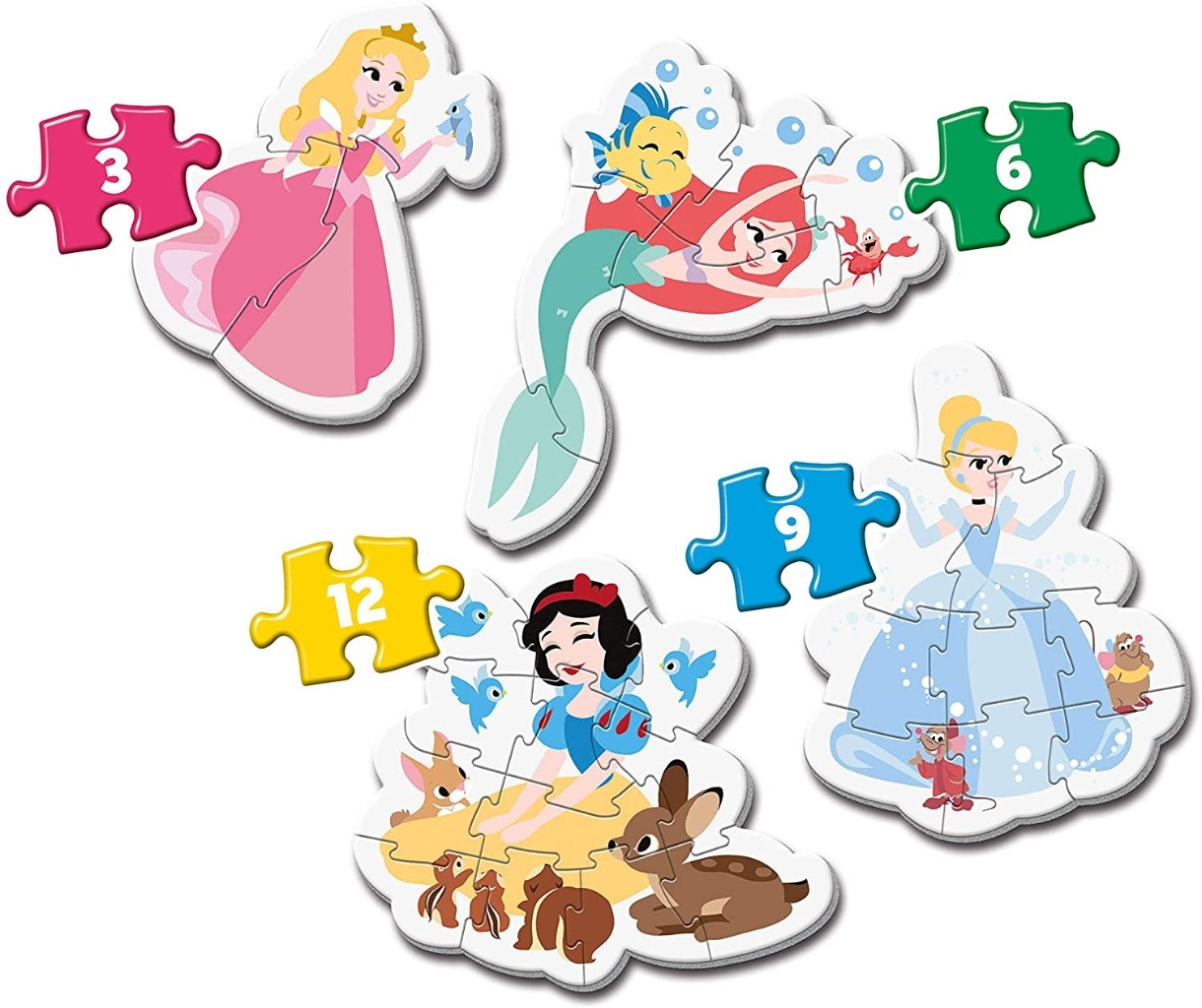 Puzzle Clementoni 4in1 Disney Princess (20813)