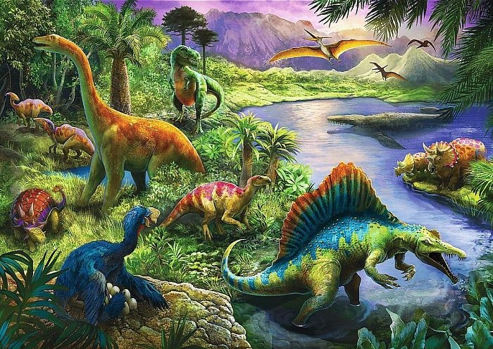 Пазл Trefl 200 Predatory Dinosaurs (13281)