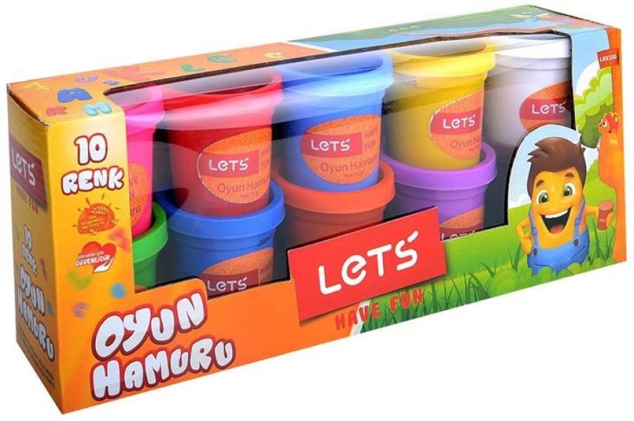 Plastilina Lets 10 Colors (L83100)