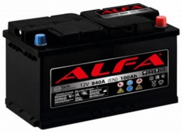 Автомобильный аккумулятор ALFA 6CT-100-А3 (0)