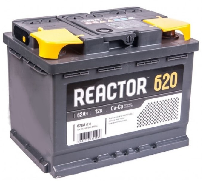 Acumulatoar auto Reactor 6СТ-62VL Euro