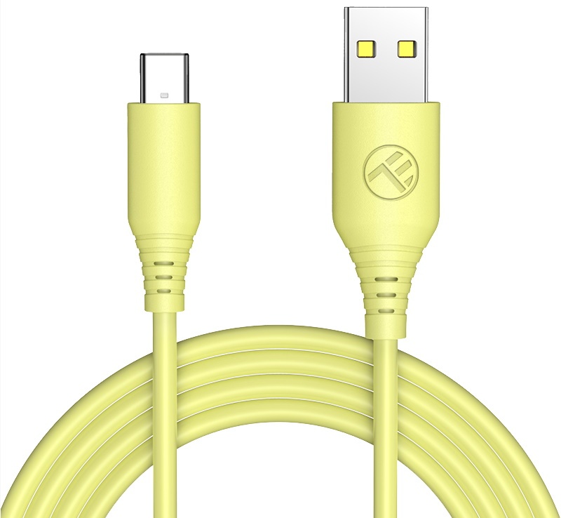 USB Кабель Tellur Silicone USB to Type-C Yellow (TLL155400)