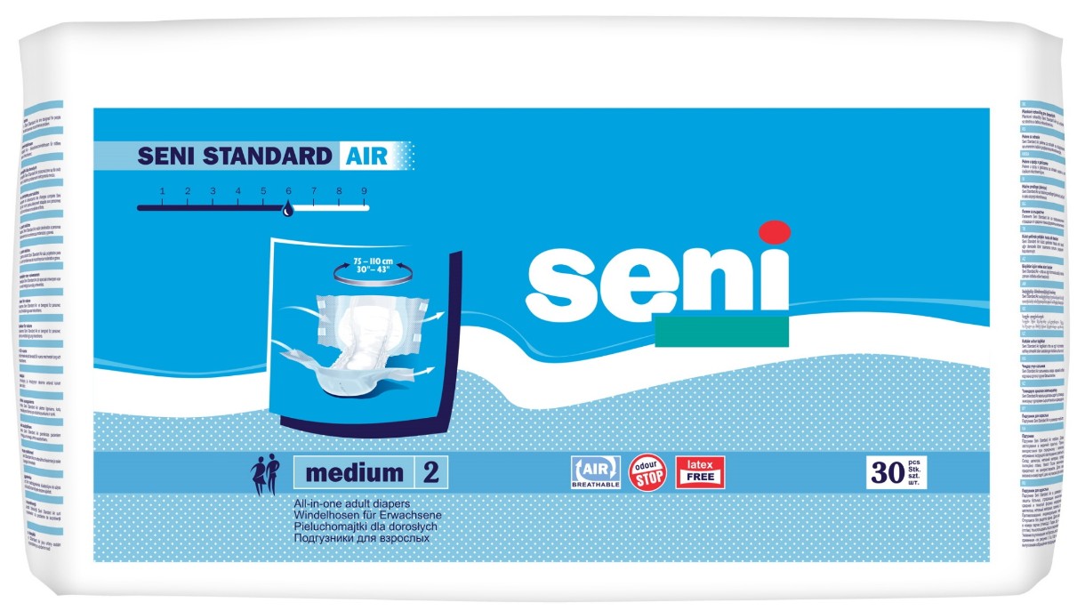Подгузники для взрослых Seni Standard Air Medium 2/30pcs