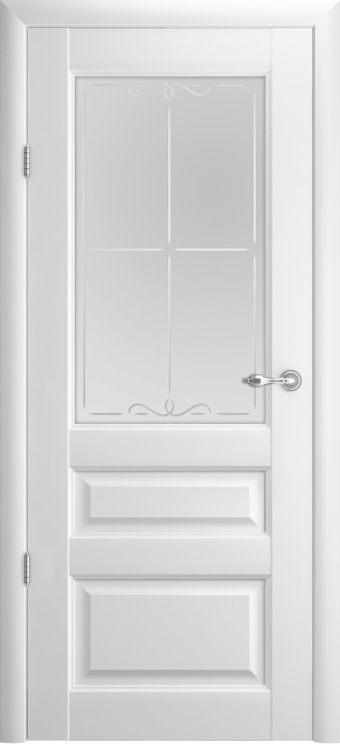 Ușa interior Luxdoors Ermitaj-2 Glass Galerie 200x60 White