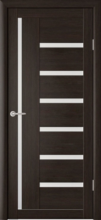 Ușa interior Luxdoors Madrid Matt Glass PVC 200x60 Black Cypress