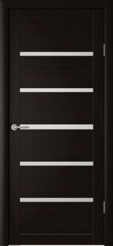 Межкомнатная дверь Luxdoors Vena Matt Glass PVC 200x60 Black Cypress