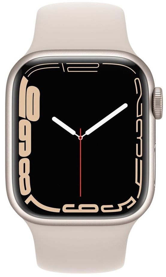 Smartwatch Apple Watch Series 7 41mm Starlight Aluminium Case with Starlight Sport Band (MKMY3)