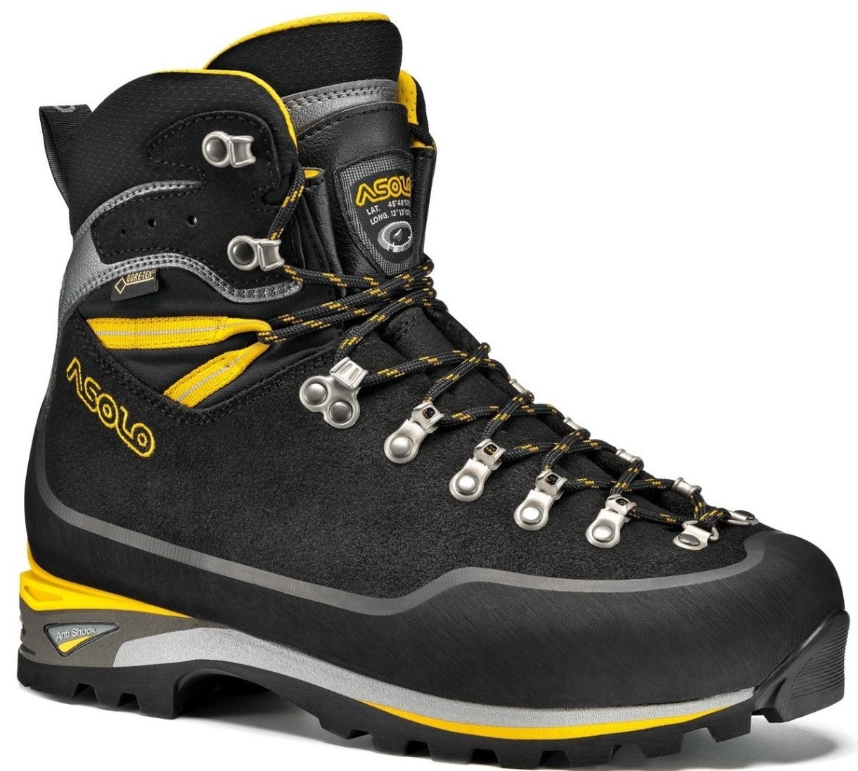 Ботинки мужские Asolo Piolet GV Black/Dark Silver (A0102600.A391) 46