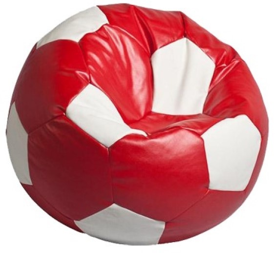 Кресло-мешок Relaxtime Football Big White&Red