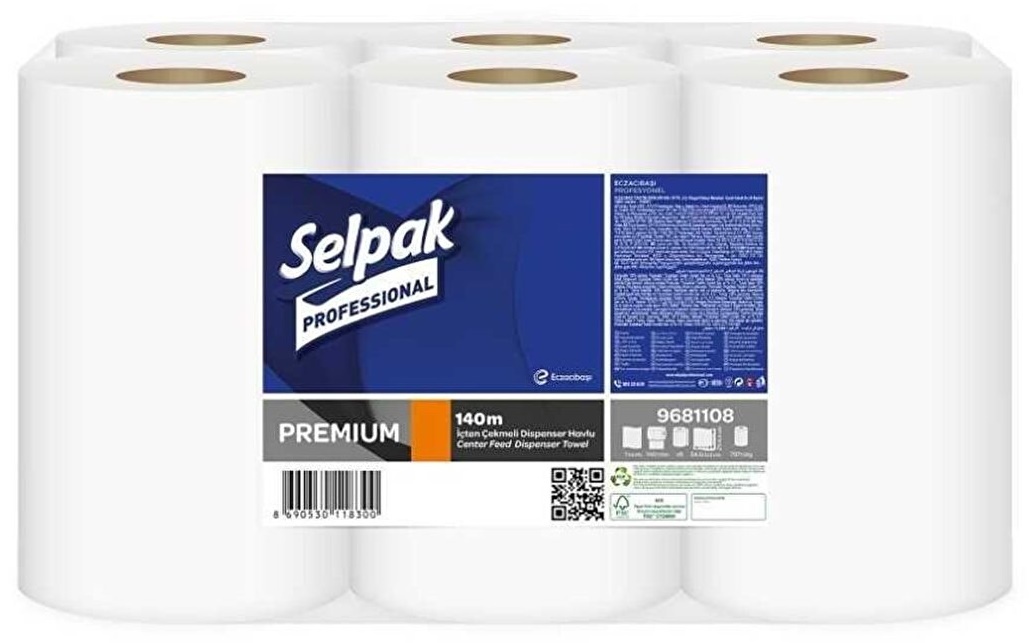 Бумага для диспенсеров Selpak Professional 9pcs
