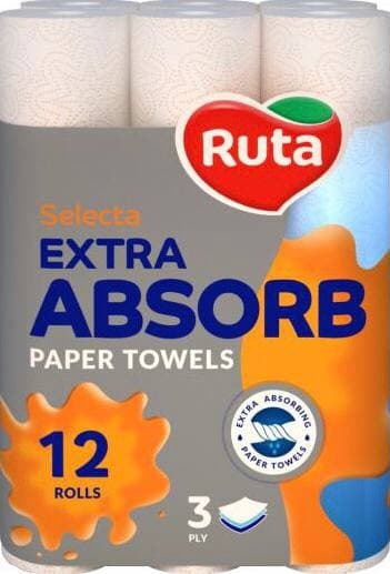 Prosoape de hirtie Ruta Selecta 3 straturi 12 role