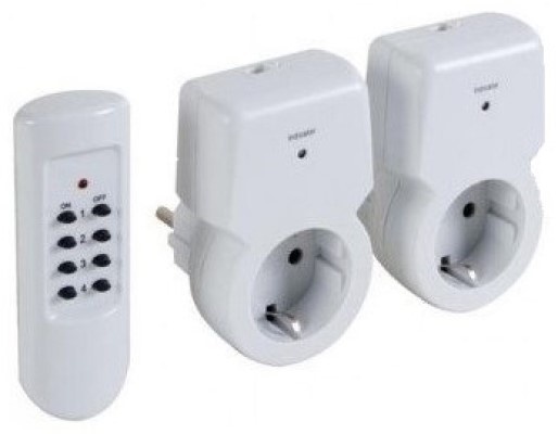Adaptor radio pentru prize GTV Schuko PC-ZS2GS-ZW