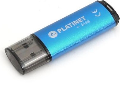 Флеш-накопитель Platinet X-Depo 64Gb Blue (PMFE64BL)