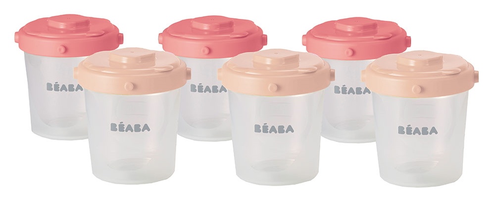 Контейнер для сухих завтраков Beaba 6pcs Pink (912597)