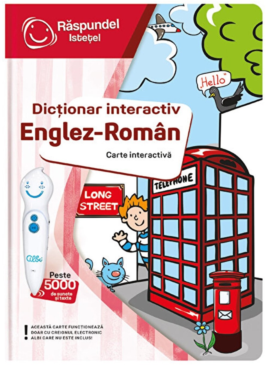 Carte educațională pentru copii Raspundel Istetel Dictionar Roman-Englez (9788088317869)