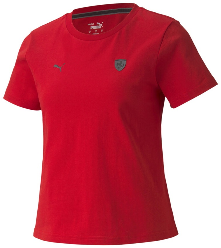 Женская футболка Puma Ferrari Style Wmn Shield Tee Rosso Corsa XL