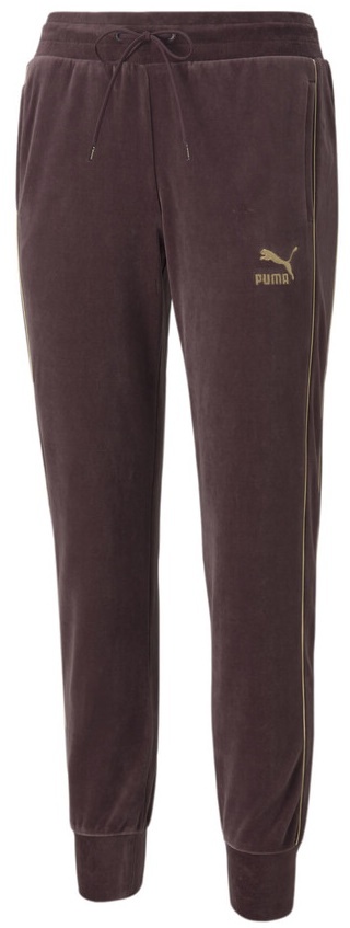 Женские спортивные штаны Puma Iconic T7 Velour Pants Fudge S