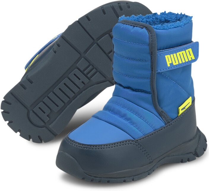 Bocanci pentru copii Puma Nieve Boot Wtr Ac Inf Future Blue/Nrgy Yellow 20