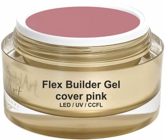 Gel de construcție unghii SvitolArt Flex Builder Gel Cover Pink 15ml