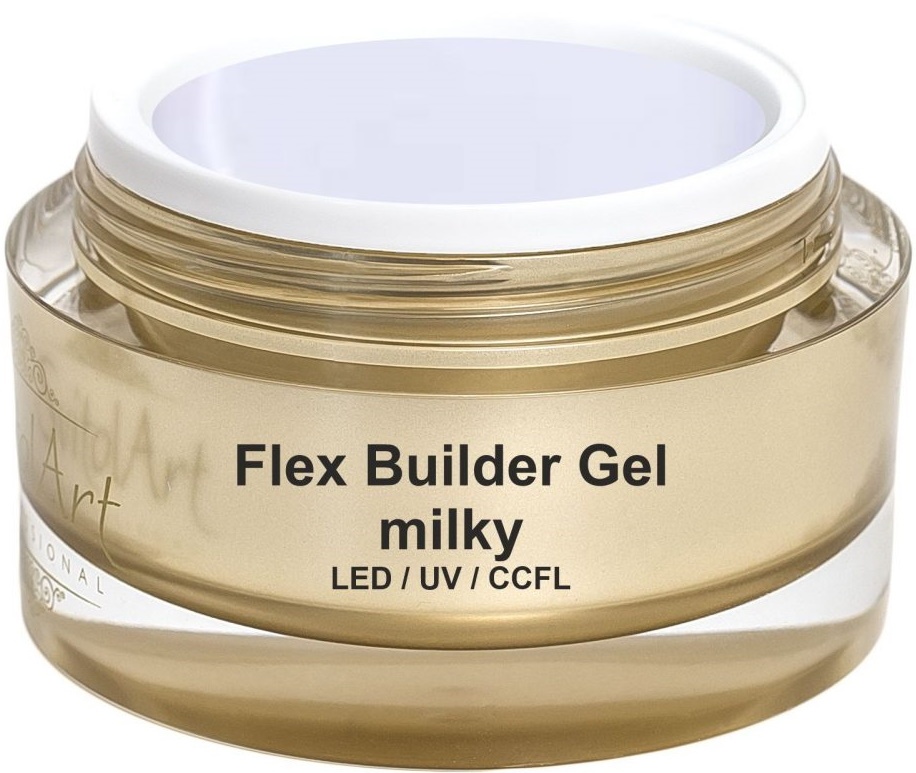 Gel de construcție unghii SvitolArt Flex Builder Gel Milky 50ml