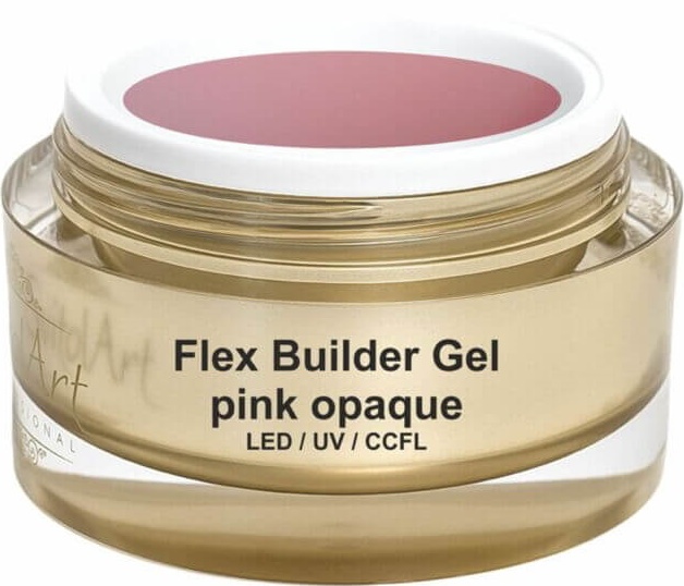 Gel de construcție unghii SvitolArt Flex Builder Gel Pink Opaque 15ml
