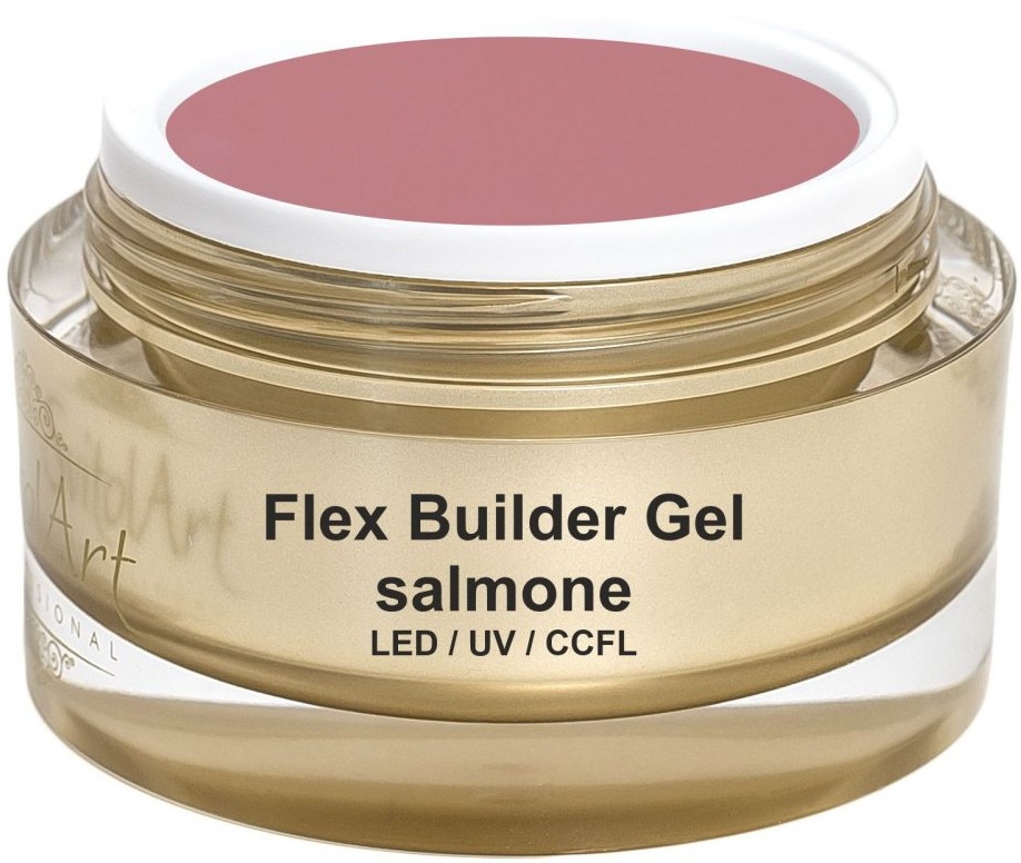 Gel de construcție unghii SvitolArt Flex Builder Gel Salmone 15ml