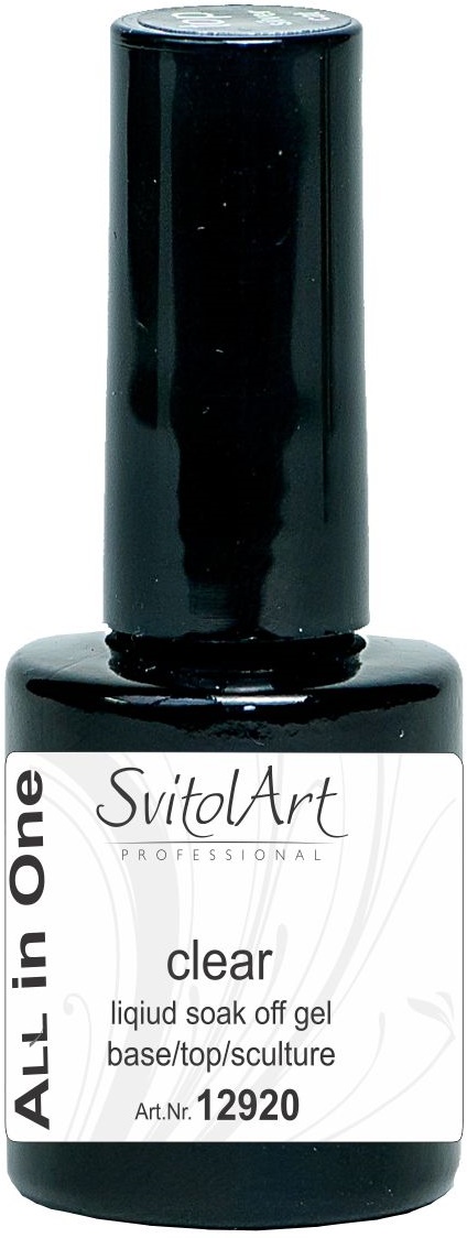 Bază-top pentru gel-lac SvitolArt All in One Base Clear 10ml
