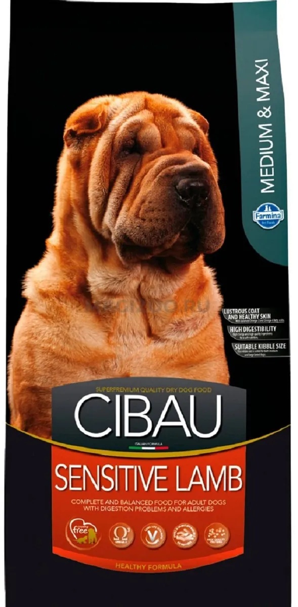 Сухой корм для собак Farmina Cibau Sensitive Lamb Medium & Maxi 12kg