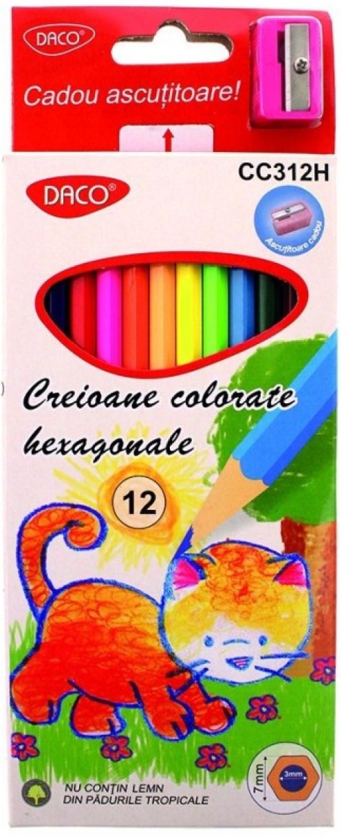 Набор цветных карандашей Daco 12pcs (CC312H)