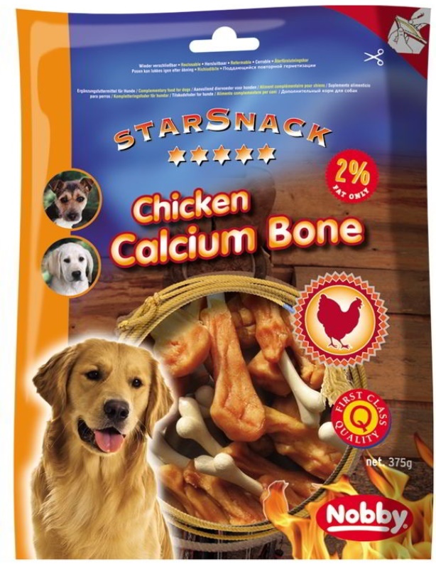 Лакомства для собак Nobby StarSnack Barbecue Chicken Bone 375g
