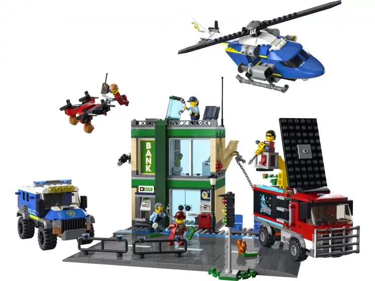 Set de construcție Lego City: Police Chase at the Bank (60317)