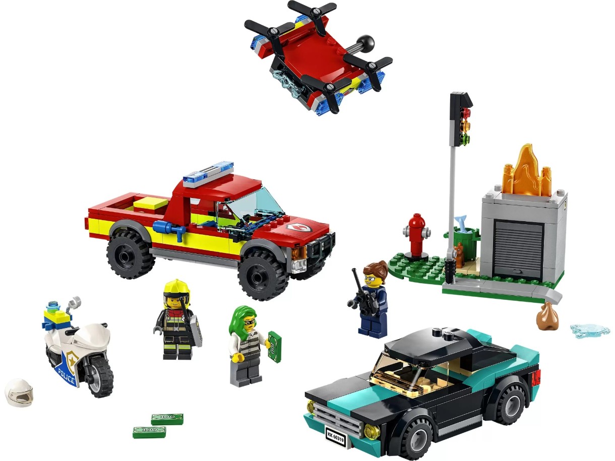 Конструктор Lego City: Fire Rescue & Police Chase (60319)